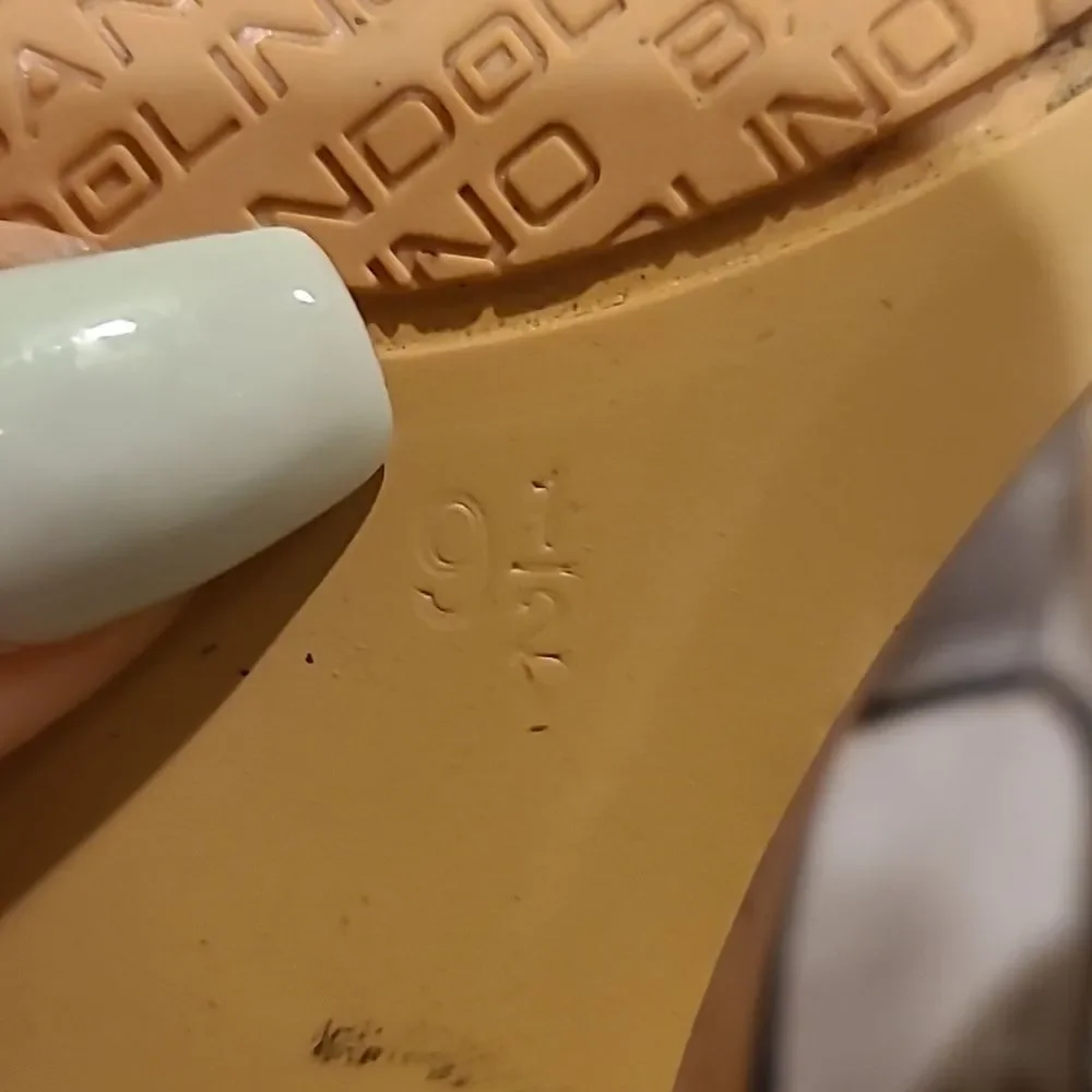 Bandolino‎ womens blue cork wedges with ankle strap size 9 1/2